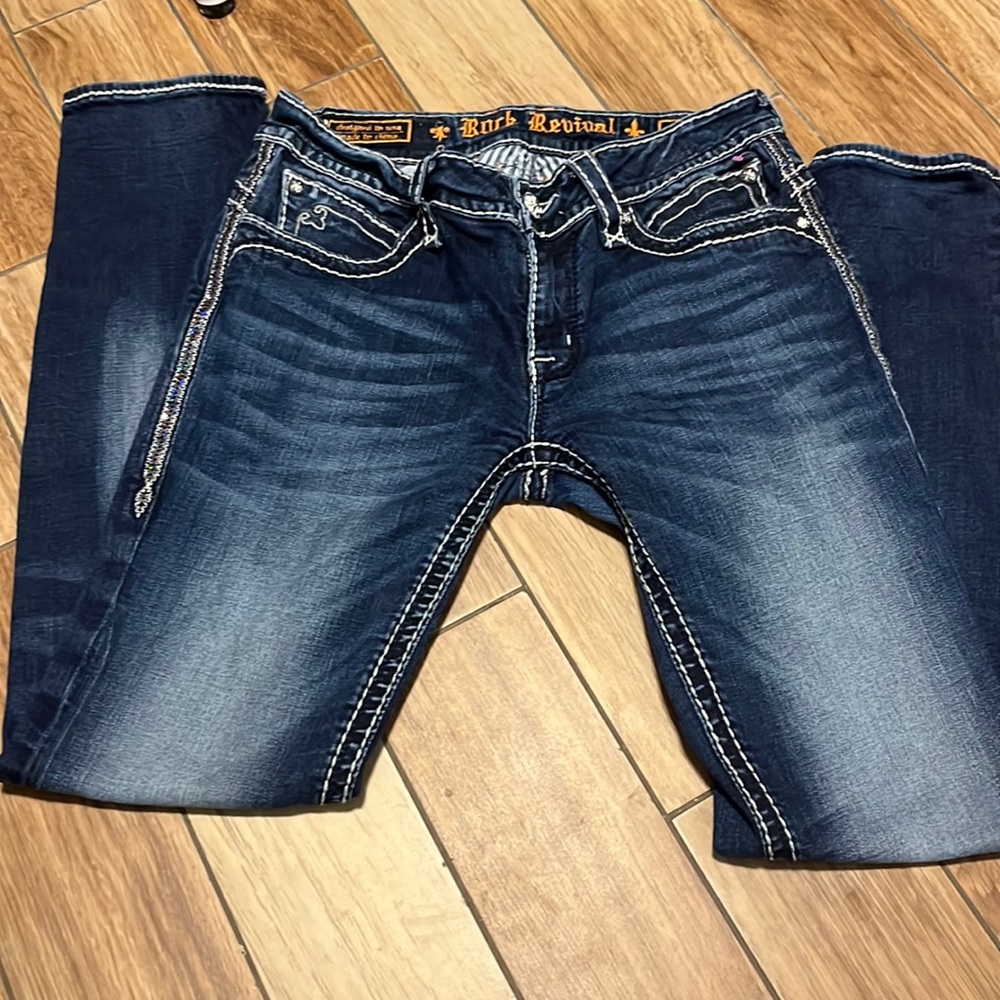 Beautiful pair of rock revivals jeans